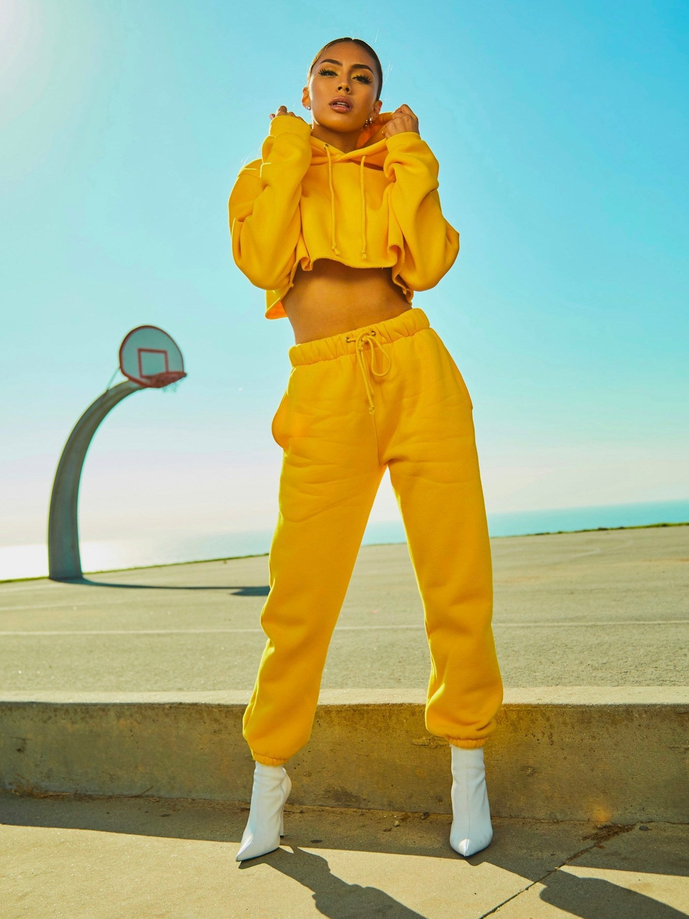 Woman wearing the Peddify Solara Relaxed Co-ord Set